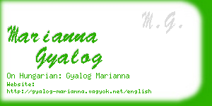 marianna gyalog business card